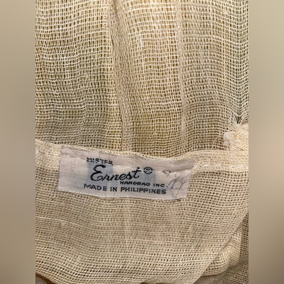 MISTER ERNEST - NWOT/Vintage - Handmade Woven Straw Multicolor Tote - Picture 8 of 8